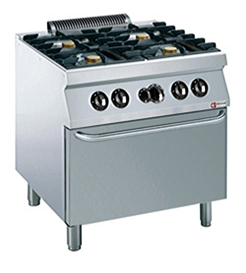 Gas Stove 4 Burners with Gas Oven