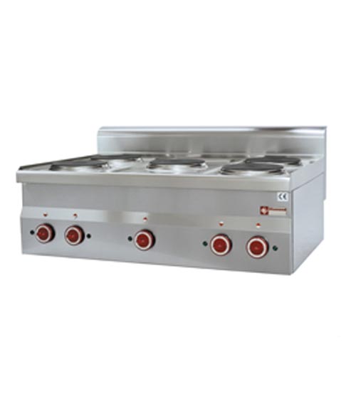Electric cooker 5 hobs  Top