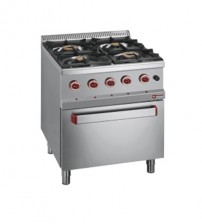 Gas range 4 burners with convection oven 