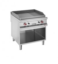 Gas fry top 2/3 smooth & 1/3 grooved